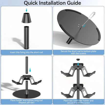 Oivo Universal Desk Stand For Controllers, Headset & Accessories - 3 Tiers