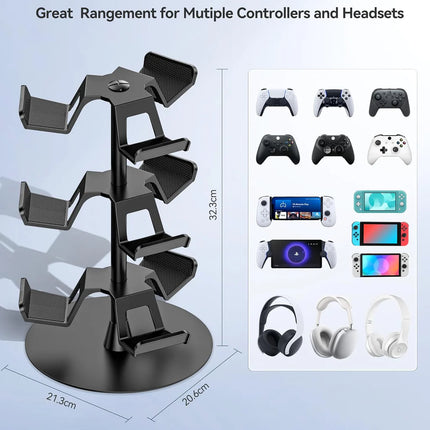 Oivo Universal Desk Stand For Controllers, Headset & Accessories - 3 Tiers