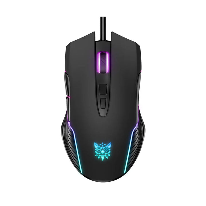Onikuma CW905 6400 DPI Wired Gaming Mouse 7 Buttons Design RGB (Black)
