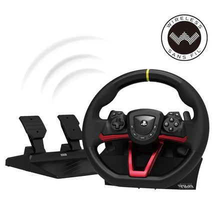 HORI Wireless Racing Wheel Apex – Rechargeable Steering Wheel for PS5, PS4 & Windows