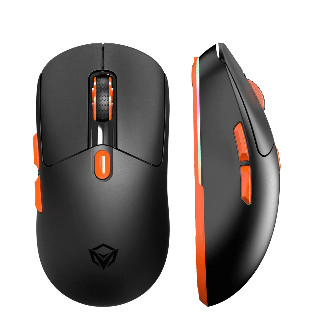 Meetion GW38 Wireless Tri-Mode Mouse with Magnetic Charging Dock Black