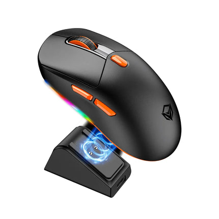 Meetion GW38 Wireless Tri-Mode Mouse with Magnetic Charging Dock Black