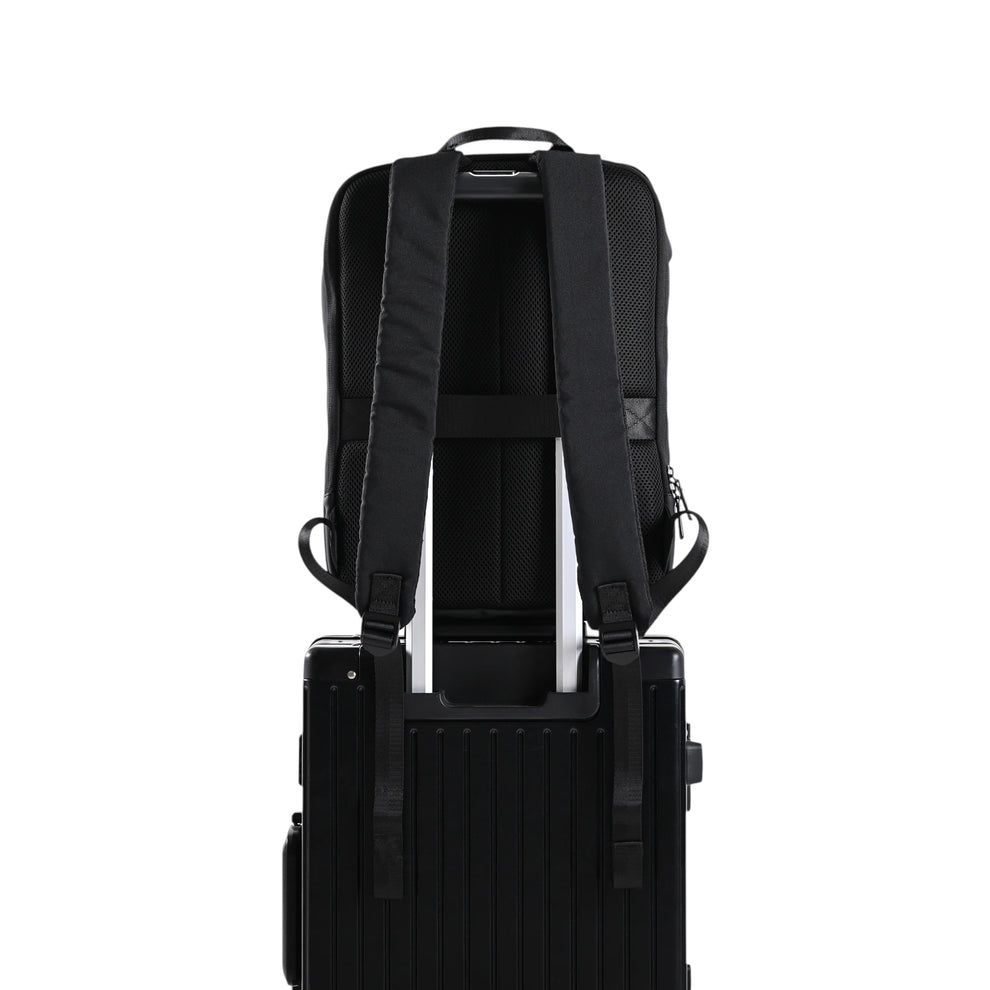 Eloria Como Laptop Backpack – Waterproof PU Leather, Fits Up to 16″ Laptops, Black, Brand New
