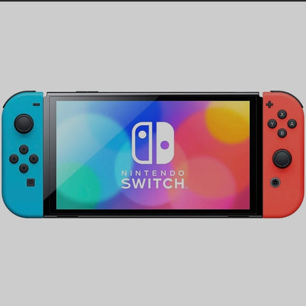 Nintendo Switch OLED Model Console - Neon Red & Neon Blue