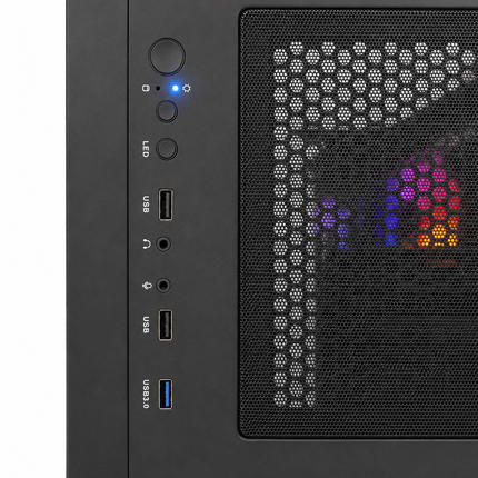 Gaming PC – Core i5-12400F, GTX 1660 SUPER, 16GB RAM, 500GB NVMe SSD, RGB Case, Used