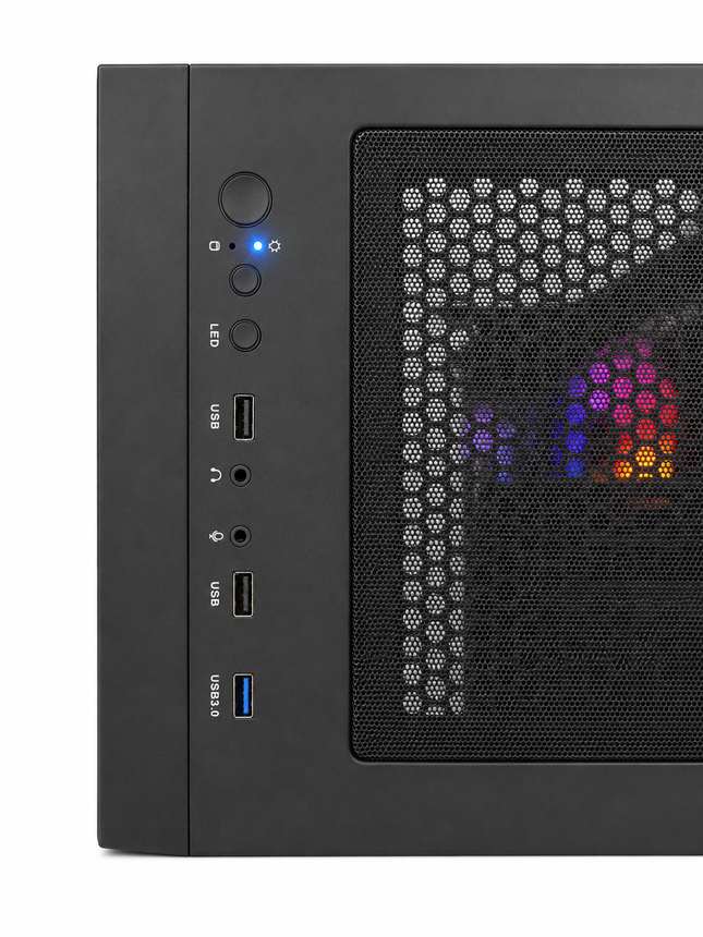 Gaming PC – Core i5-12400F, GTX 1660 SUPER, 16GB RAM, 500GB NVMe SSD, RGB Case, Used