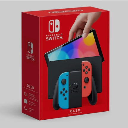 Nintendo Switch OLED Model Console - Neon Red & Neon Blue
