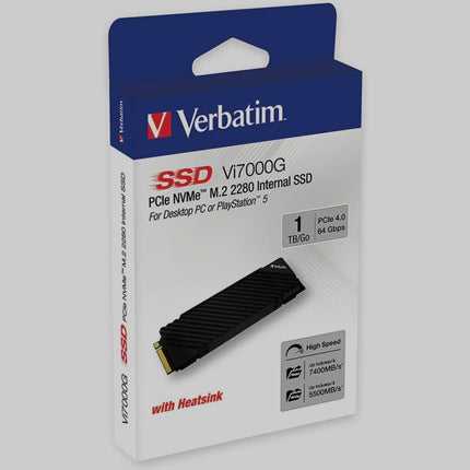 Verbatim Vi7000G NVMe M.2 Internal SSD For Playstation 5 PS5