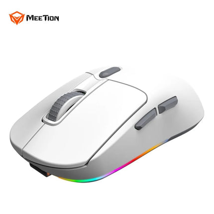 Meetion GW38 Wireless Tri-Mode Mouse with Magnetic Charging Dock White
