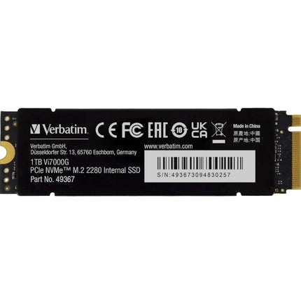 Verbatim Vi7000G NVMe M.2 Internal SSD For Playstation 5 PS5