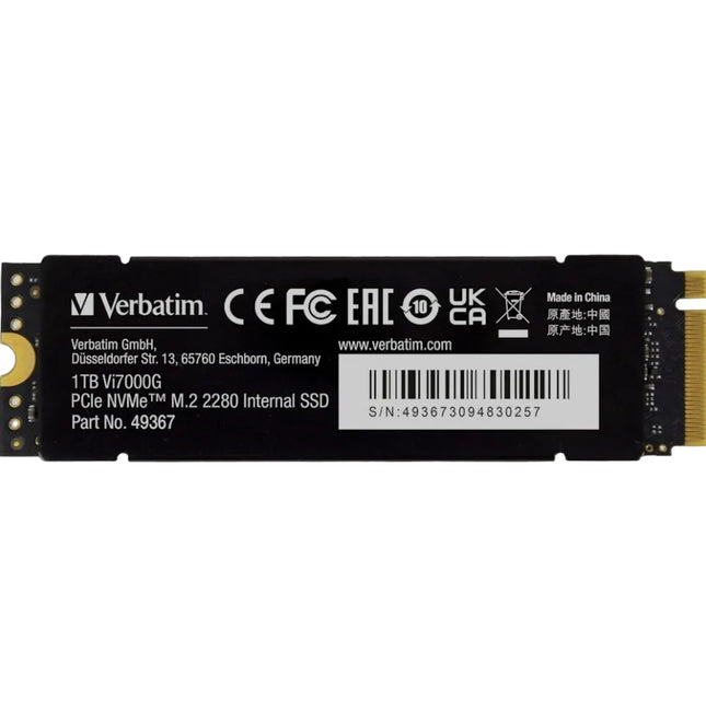 Verbatim Vi7000G NVMe M.2 Internal SSD For Playstation 5 PS5