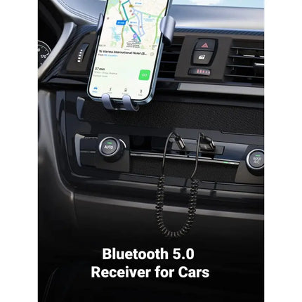 UGREEN AUX TO BLUETOOTH 5.0 ADAPTER FOR CAR AND SPEAKER, WITH MIC - CM309 70601