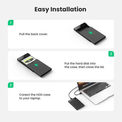UGREEN USB 3.0 ENCLOSURE FOR 2.5 INCH HDD/SSD - US221 30848