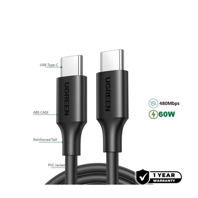 UGREEN USB-C to USB-C PD60W Fast Charge Cable