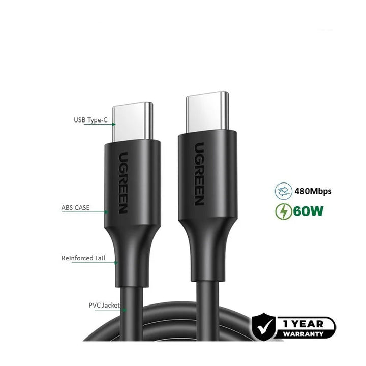 UGREEN USB-C to USB-C PD60W Fast Charge Cable
