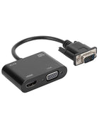 VGA to HDMI + VGA Adapter with Audio